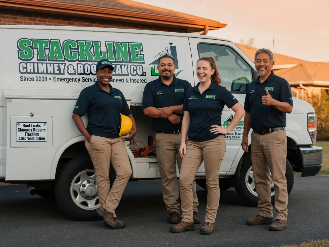 Chimney flashing repair company in Goldsboro, TX